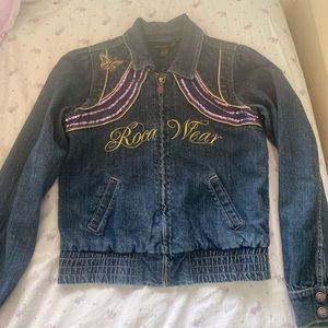 Girls Rocawear Denim Jacket with Zipper